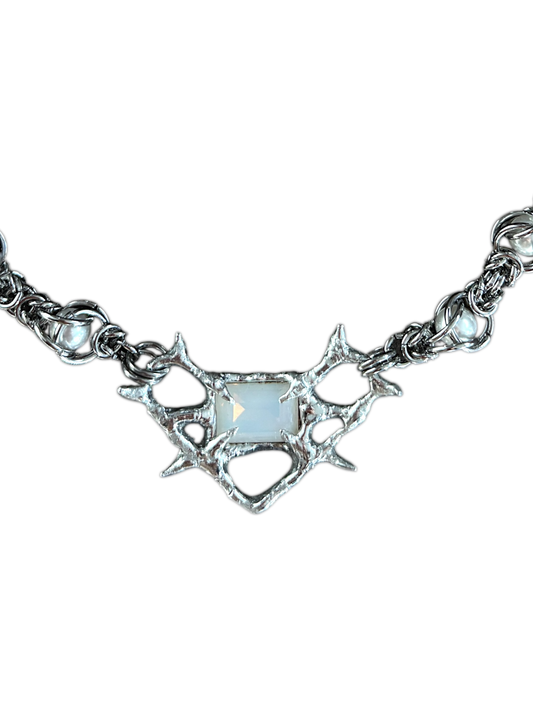 Antler and Pearl Necklace