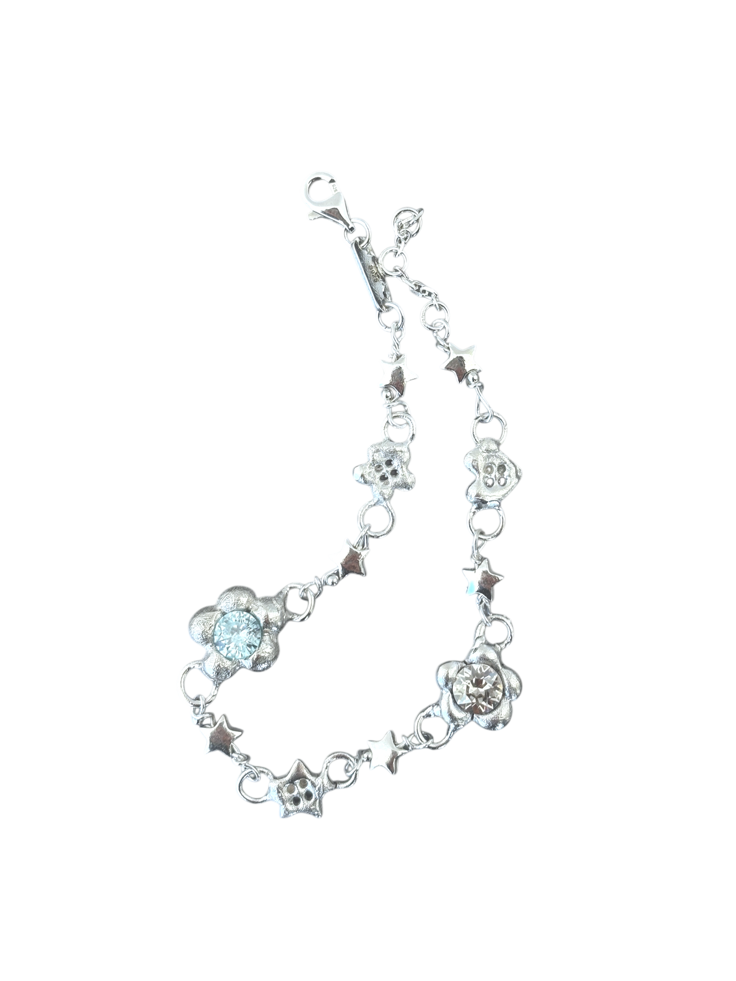 Star Button & Flower Bracelet