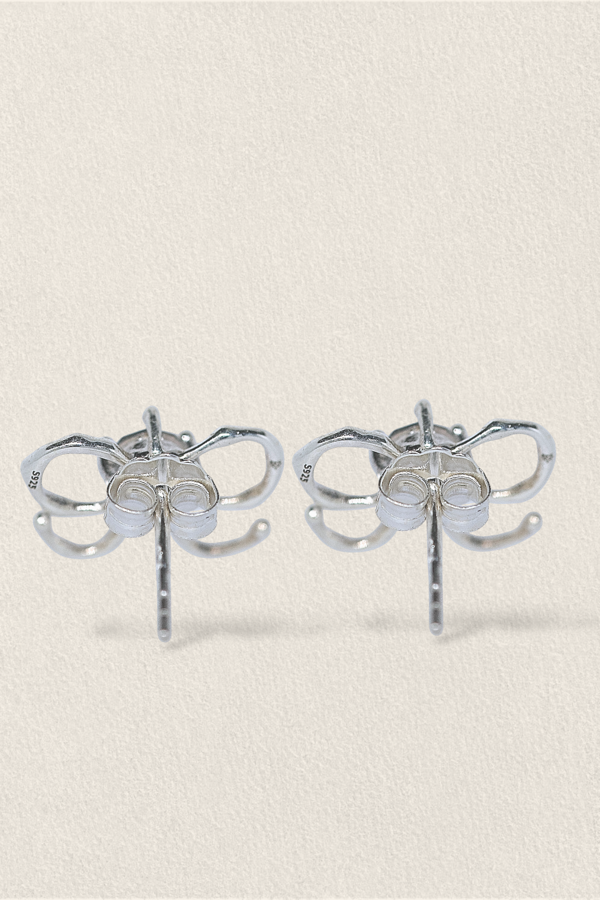Pink Mini Bow Studs