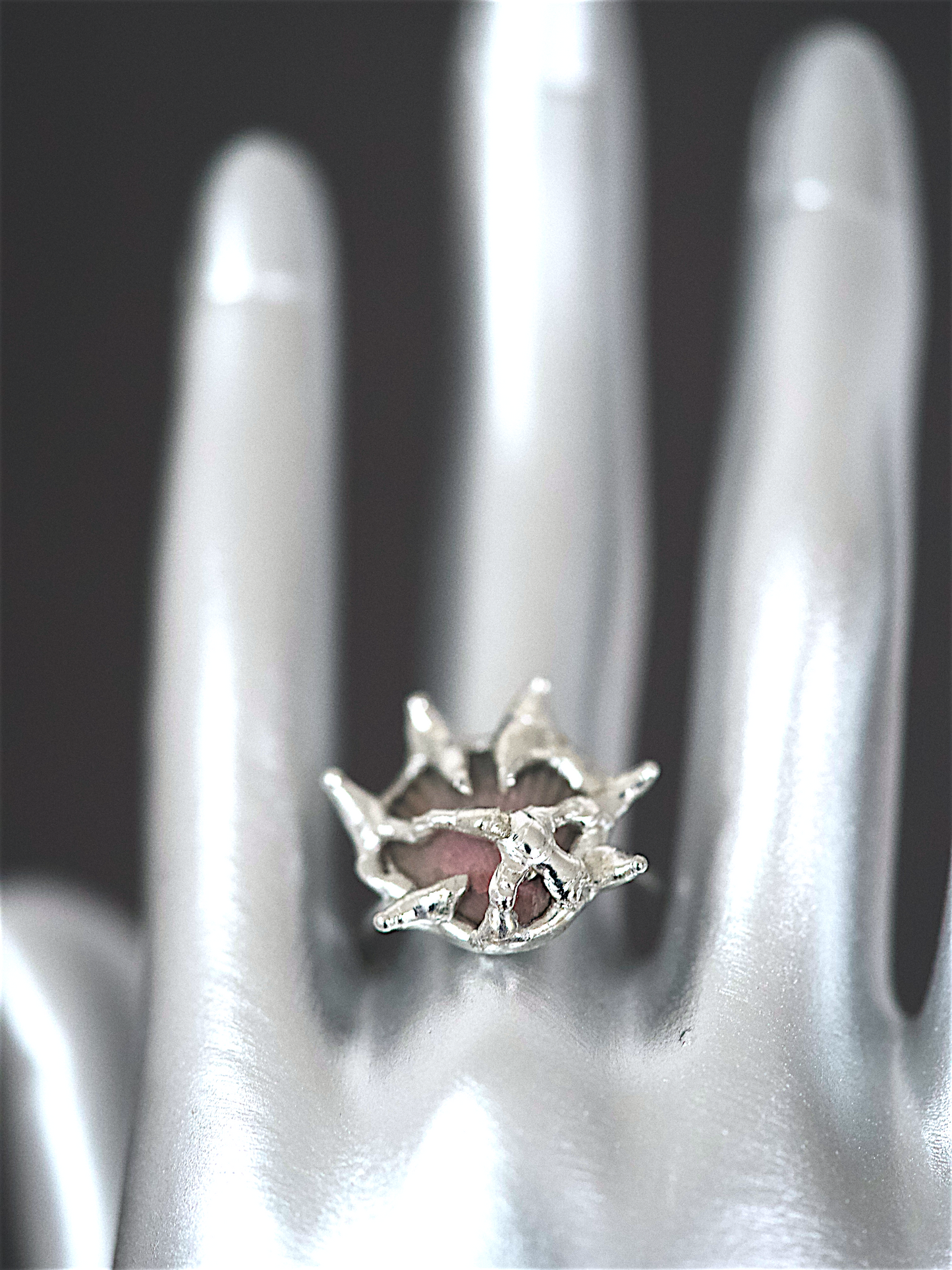Moody Caged Shell Ring