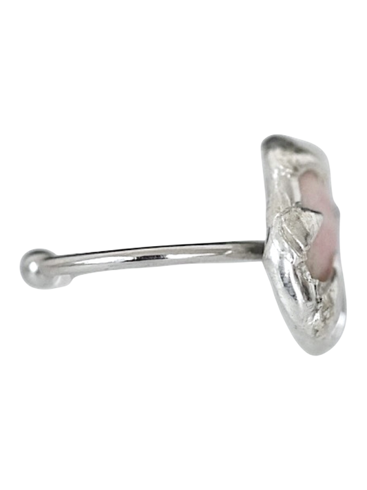 Pink Caged Shell Ring