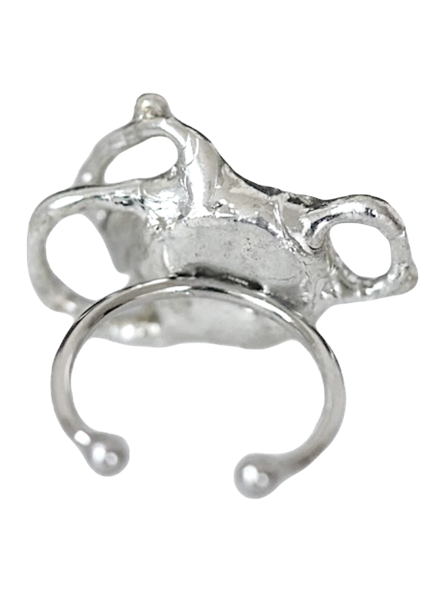 Prancing Caged Pearl Ring