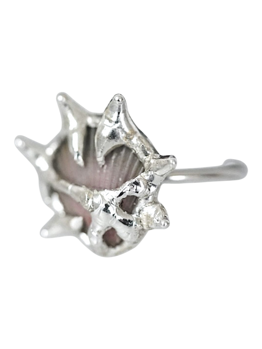 Moody Caged Shell Ring