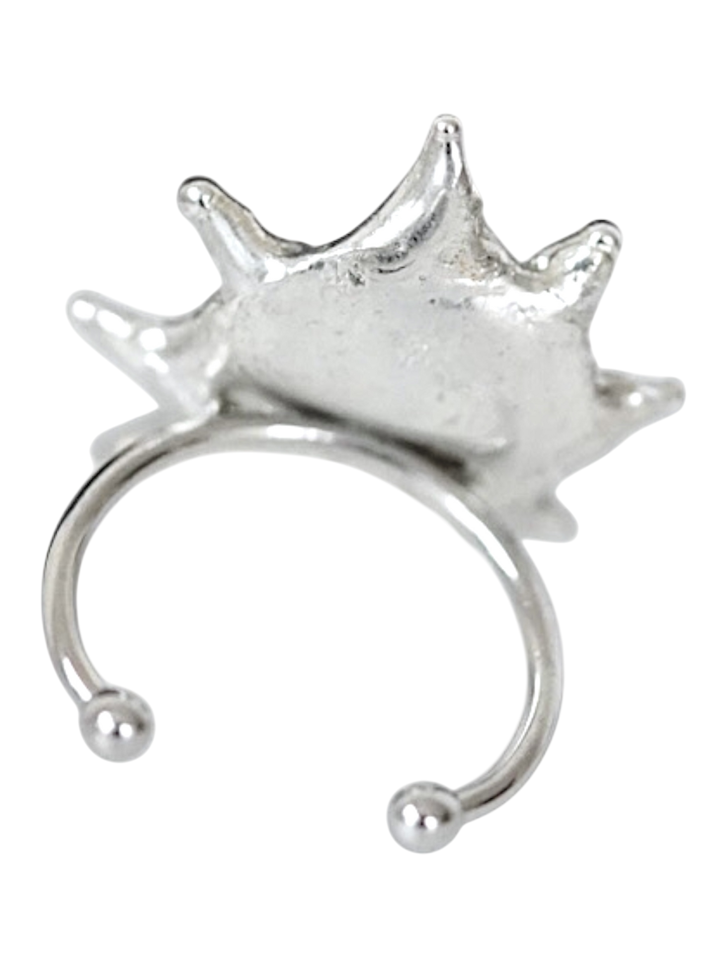 Tan Caged Shell Ring