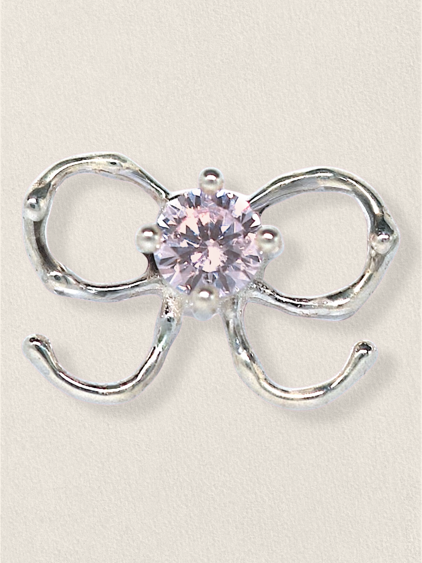 Pink Mini Bow Studs