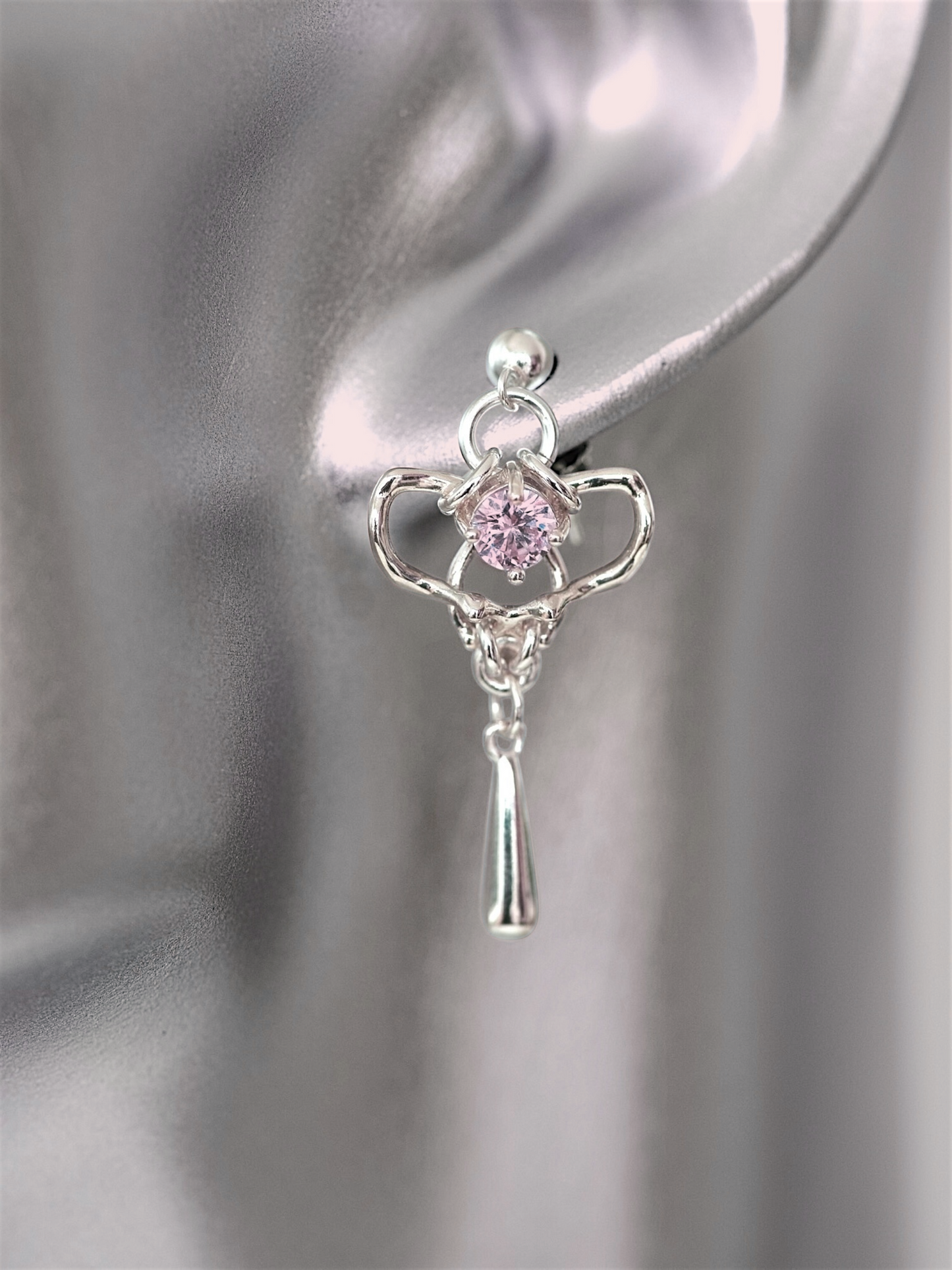 Pink Spine Earrings