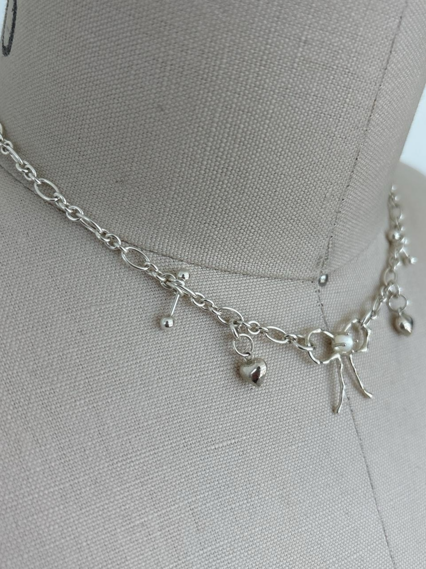 Mother of Pearl Bow Necklace