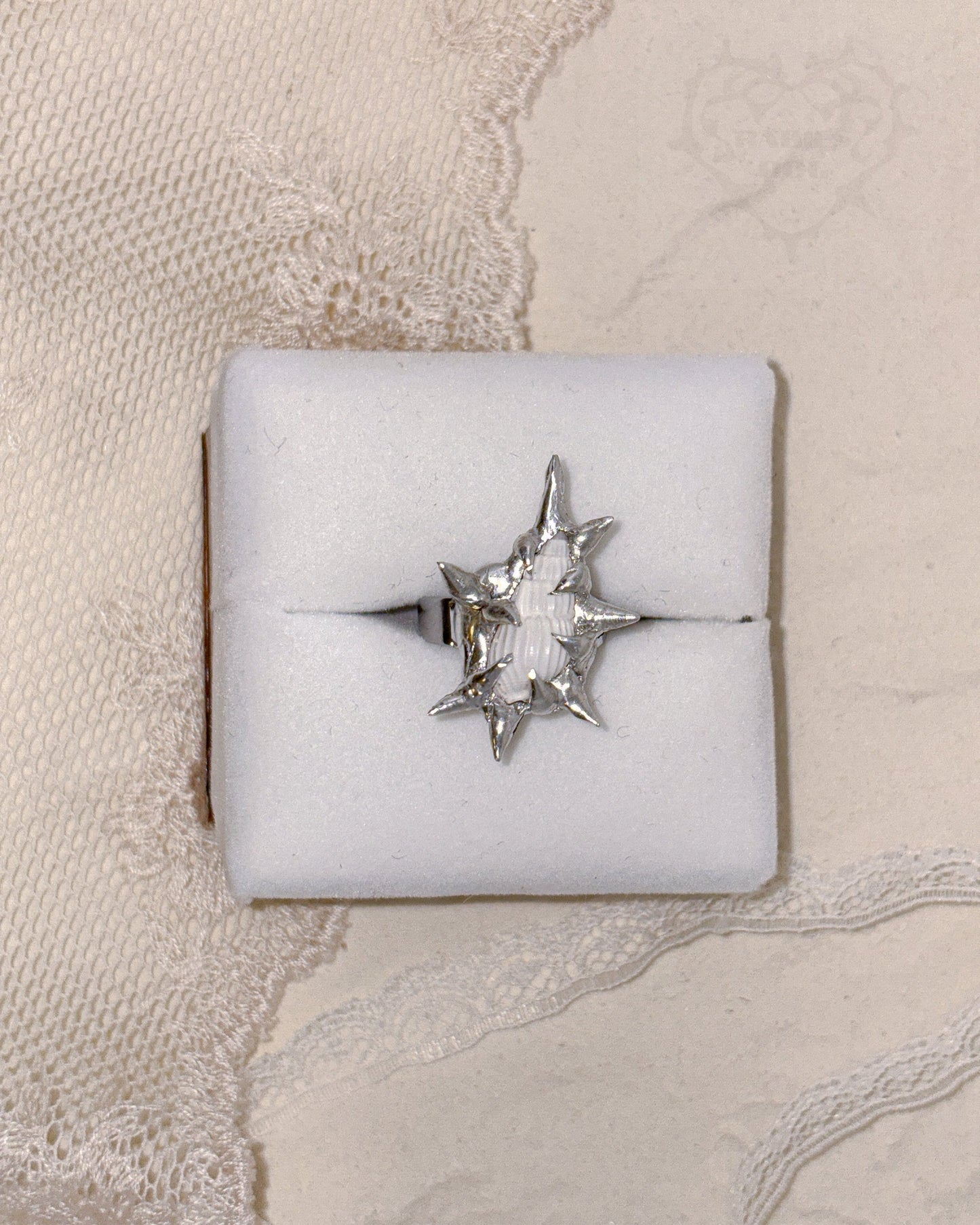 Spiky Seashell Ring