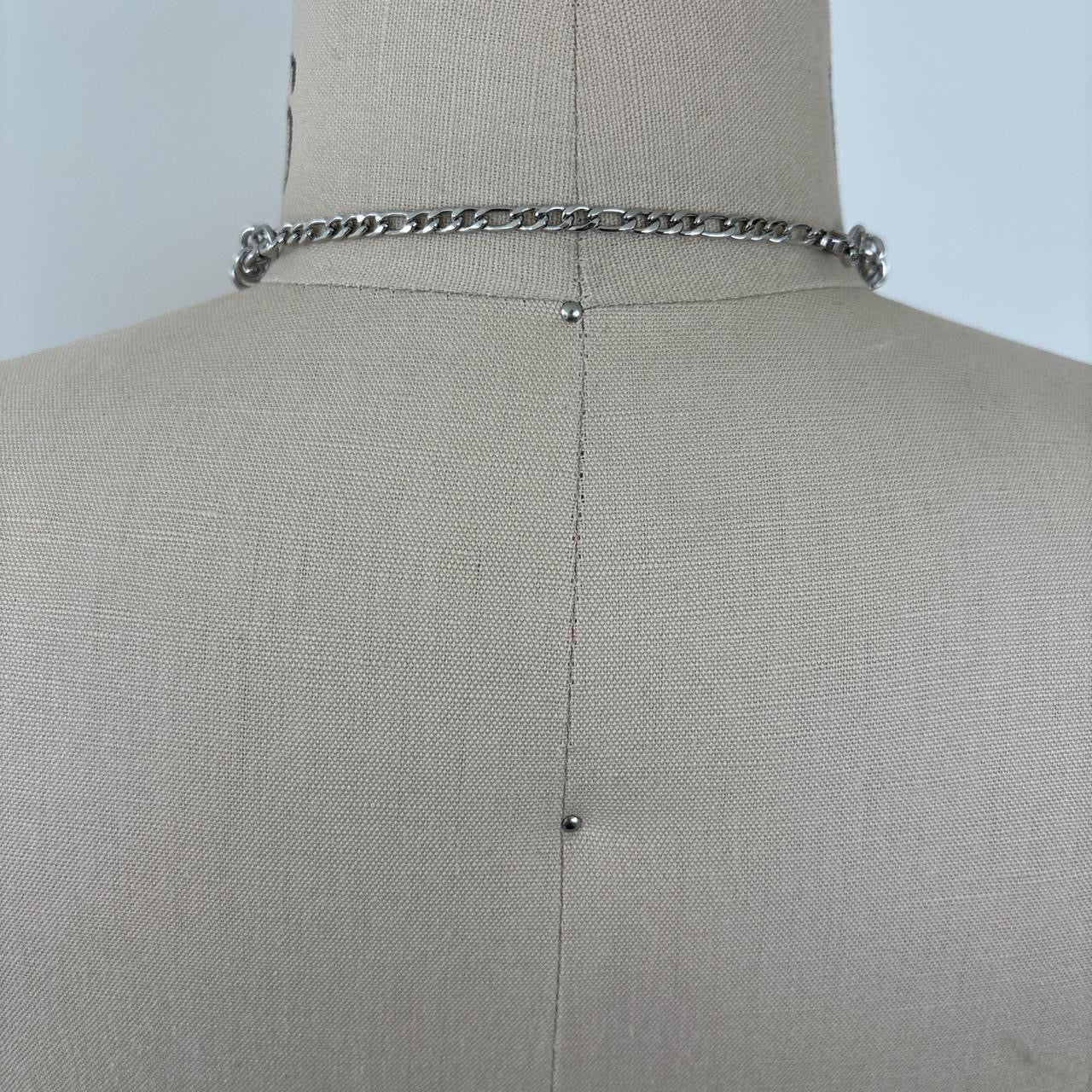 Cross & Spike Lariat Choker Necklace