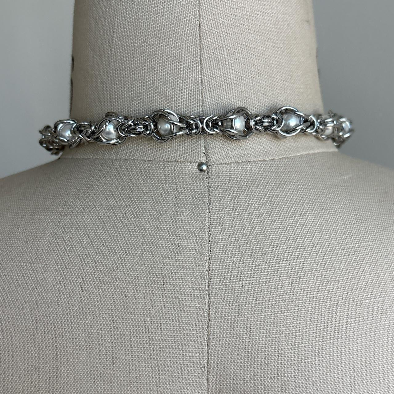 Ball Septum Clicker Choker Necklace