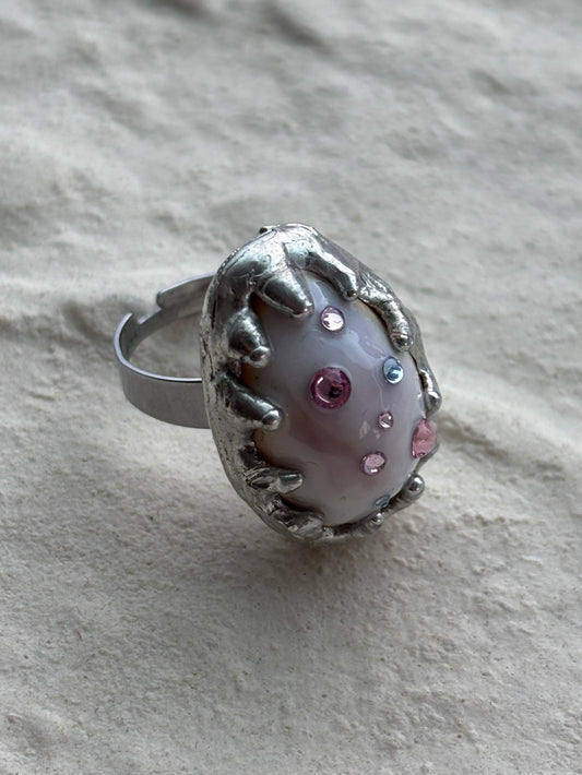 Sprinkles Cowrie Shell Ring