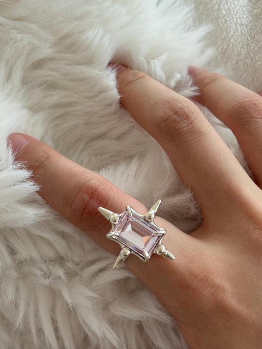 Light Pink Astroid Ring