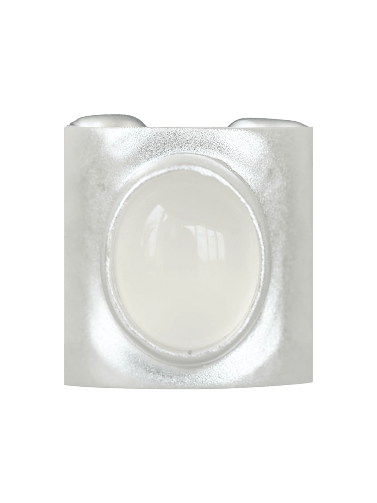 “Moonlake Ring in S925 sterling silver by RABIES DOG, featuring an organic sculptural design inspired by moonlit water.”