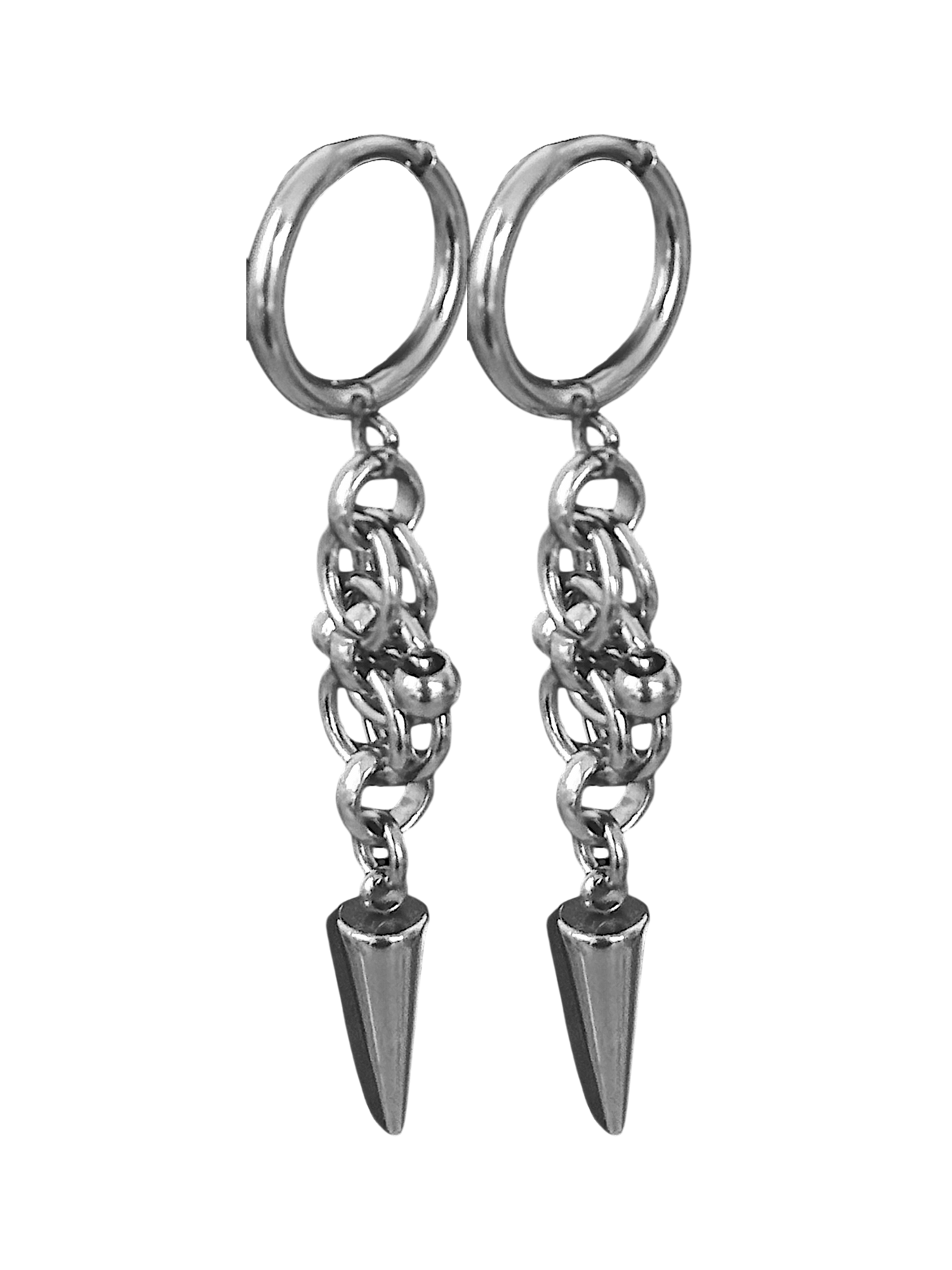 Spiked Ball Chainmail Earrings