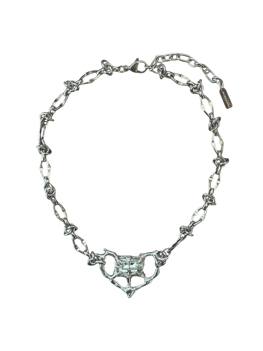 Blue Heart Necklace (Made to Order)