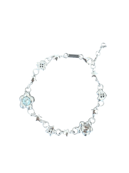 Star Button & Flower Bracelet