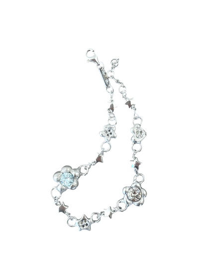 Star Button & Flower Bracelet