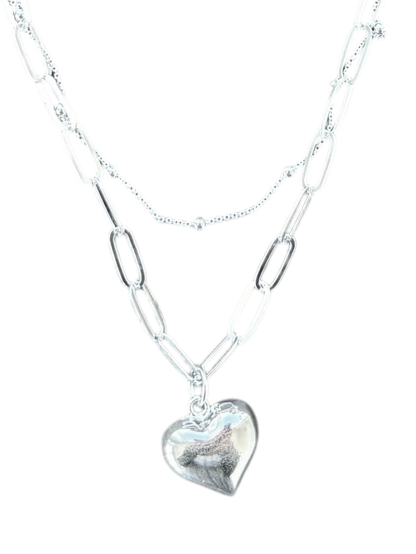 Layered Heart Necklace