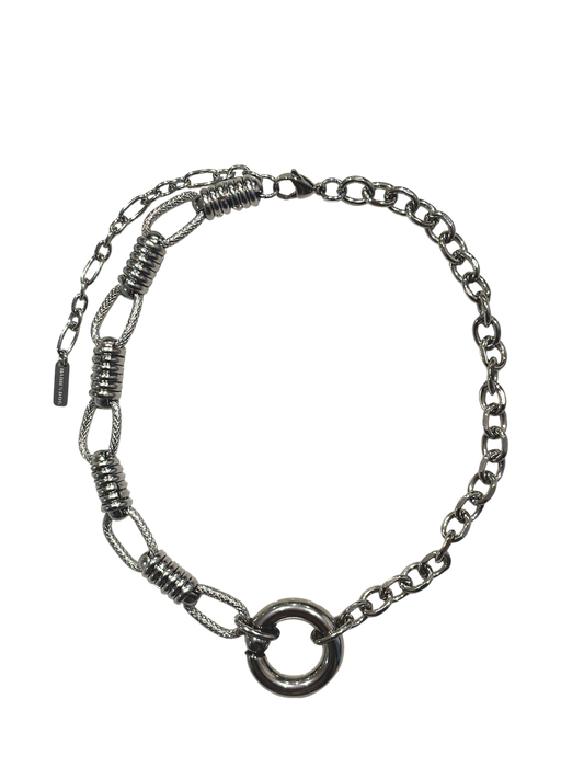 Asymmetrical Captive Bead Necklace