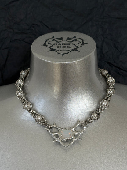 Antler and Pearl Necklace