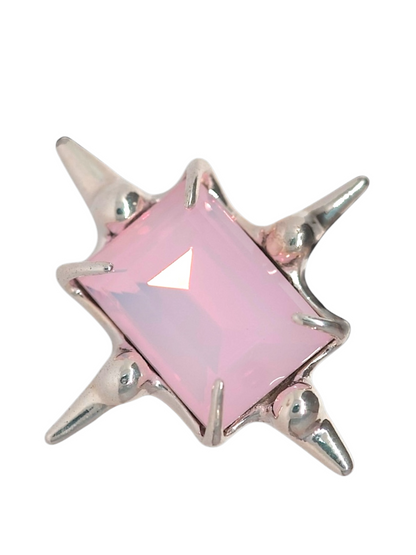 Milky Pink Astroid Ring