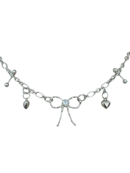 Mother of Pearl Bow Necklace