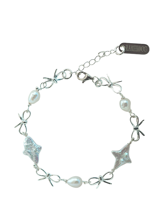 Cross and Pearl Bracelet