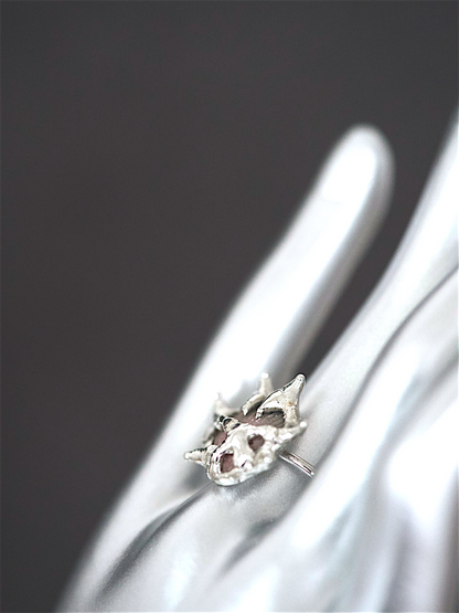 Moody Caged Shell Ring