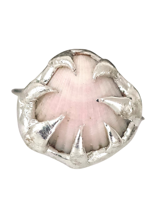 Pink Caged Shell Ring