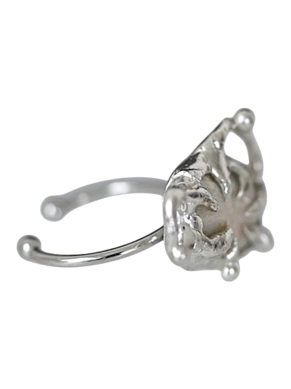Prancing Caged Pearl Ring