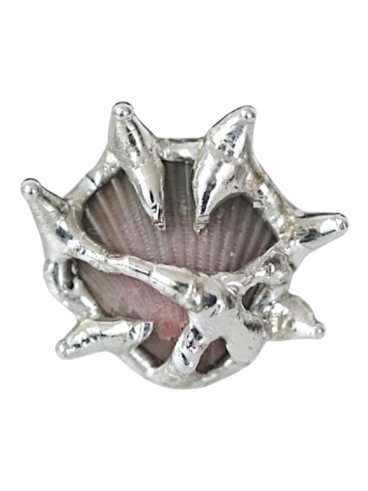 Moody Caged Shell Ring
