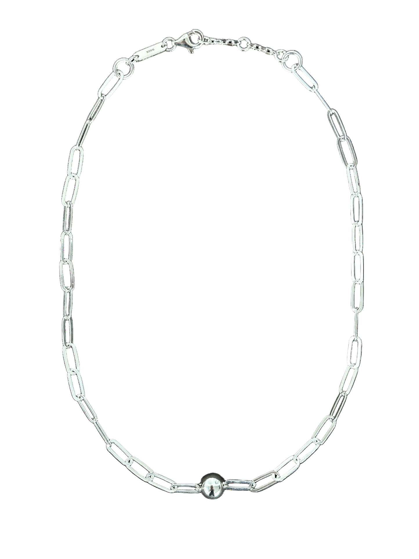 Mini Ball Paper Clip Necklace