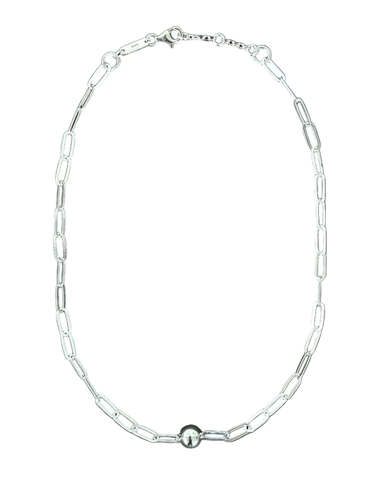 Mini Ball Paper Clip Necklace
