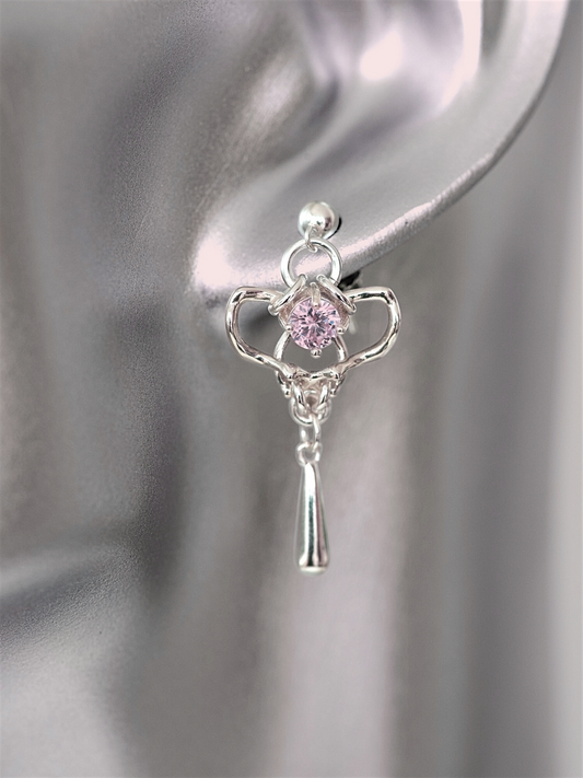 Pink Spine Earrings