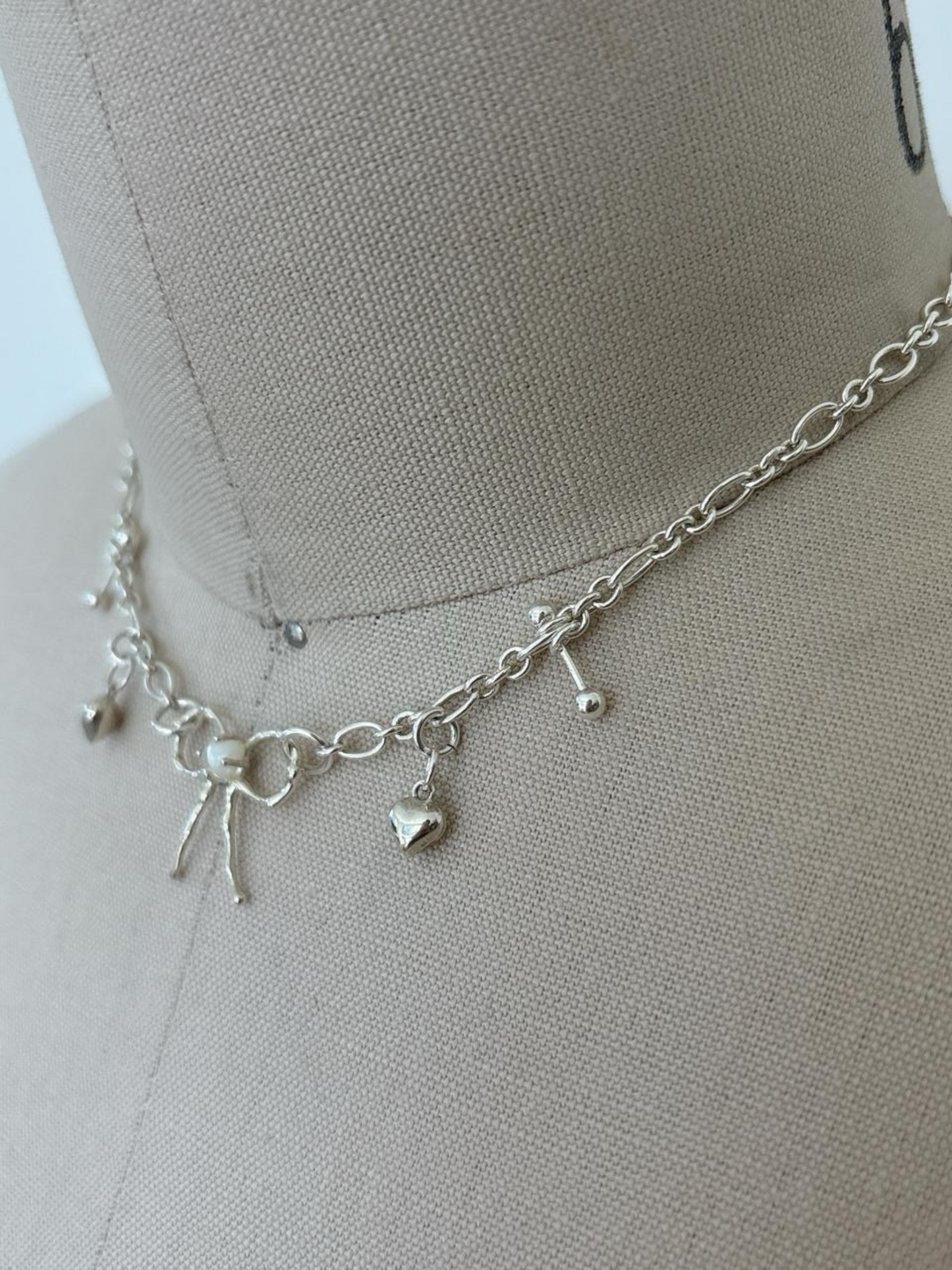 Mother of Pearl Bow Necklace