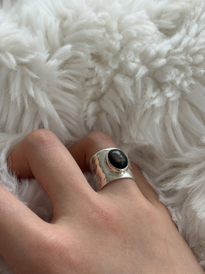 Moonlake Obsidian Ring