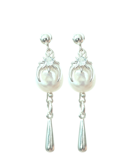 Spiky Pearl Earrings