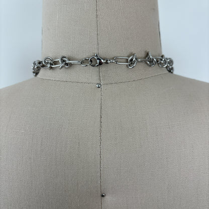 Mixed Chain Heart Locket Necklace