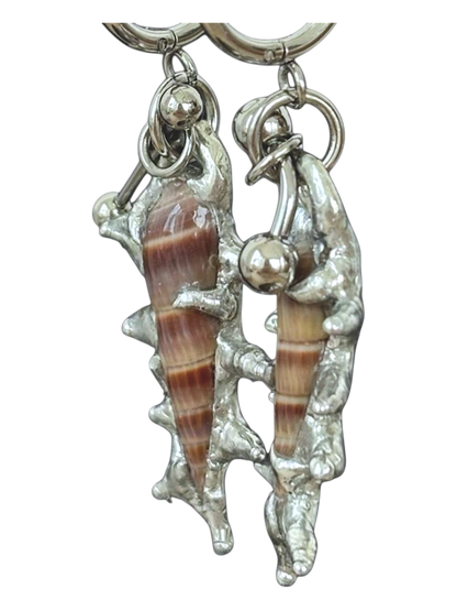Piercing and Seashell Earrings