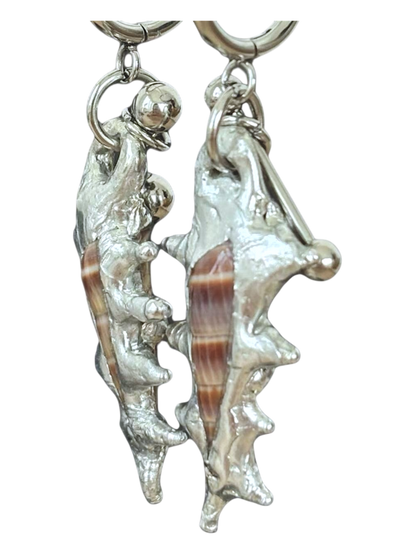 Piercing and Seashell Earrings