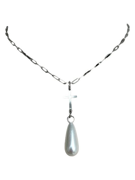 Cross Lariat Necklace