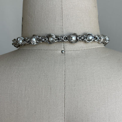 Ball Septum Clicker Choker Necklace