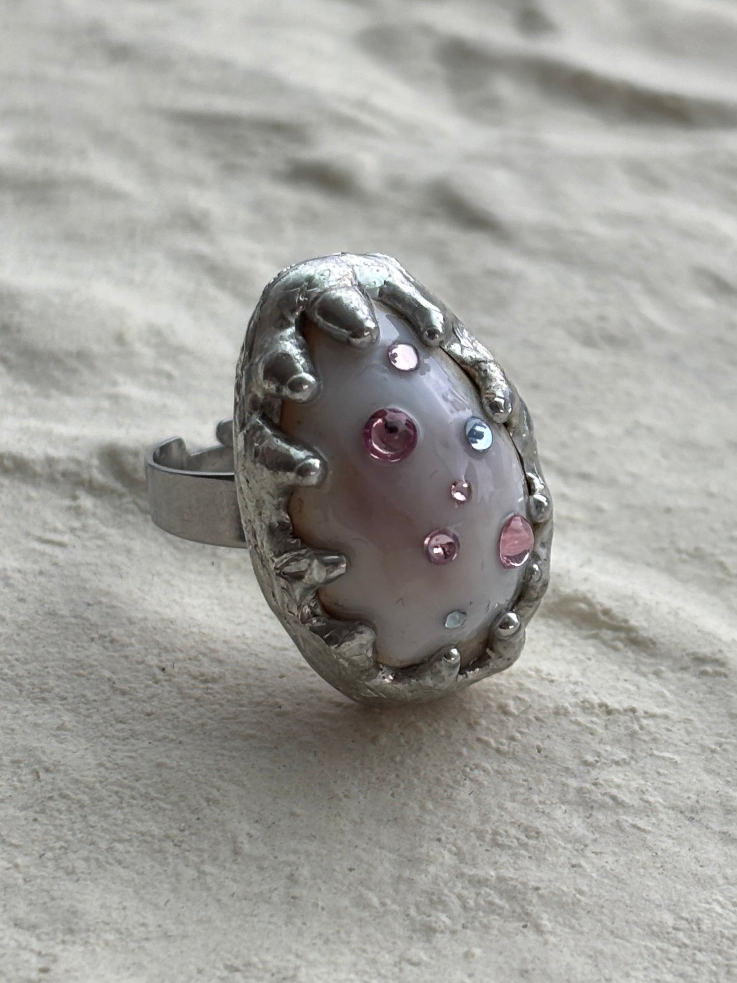 Sprinkles Cowrie Shell Ring