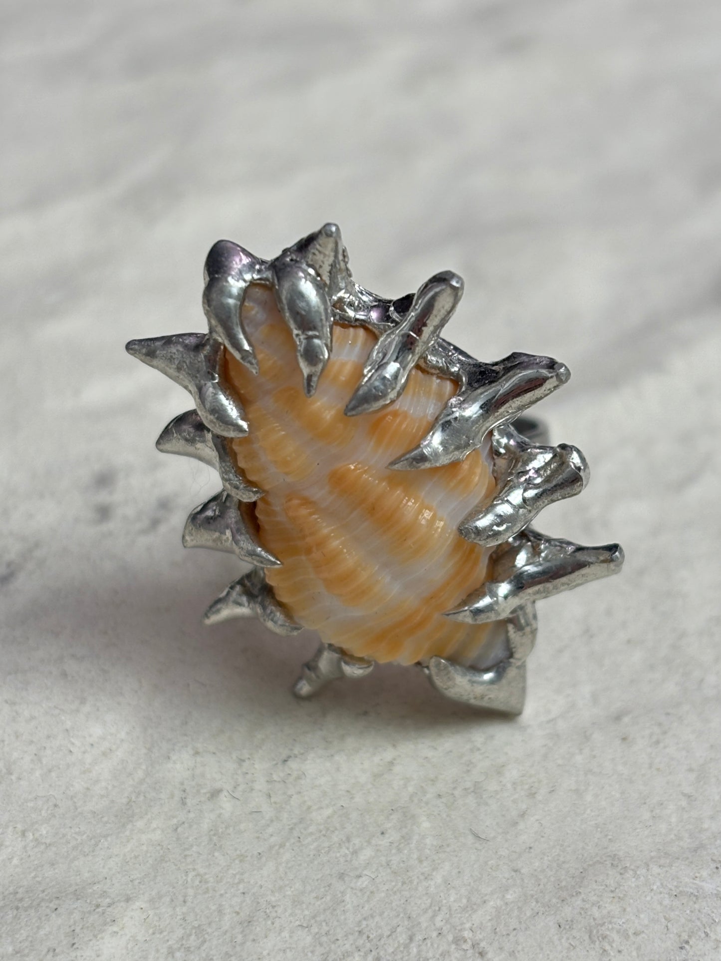 Spiky Seashell RIng