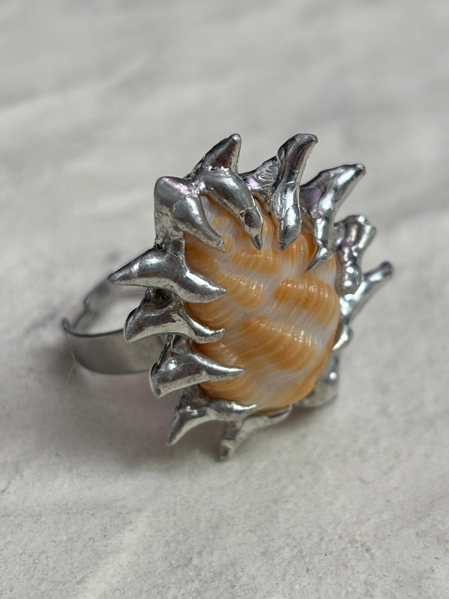Spiky Seashell RIng