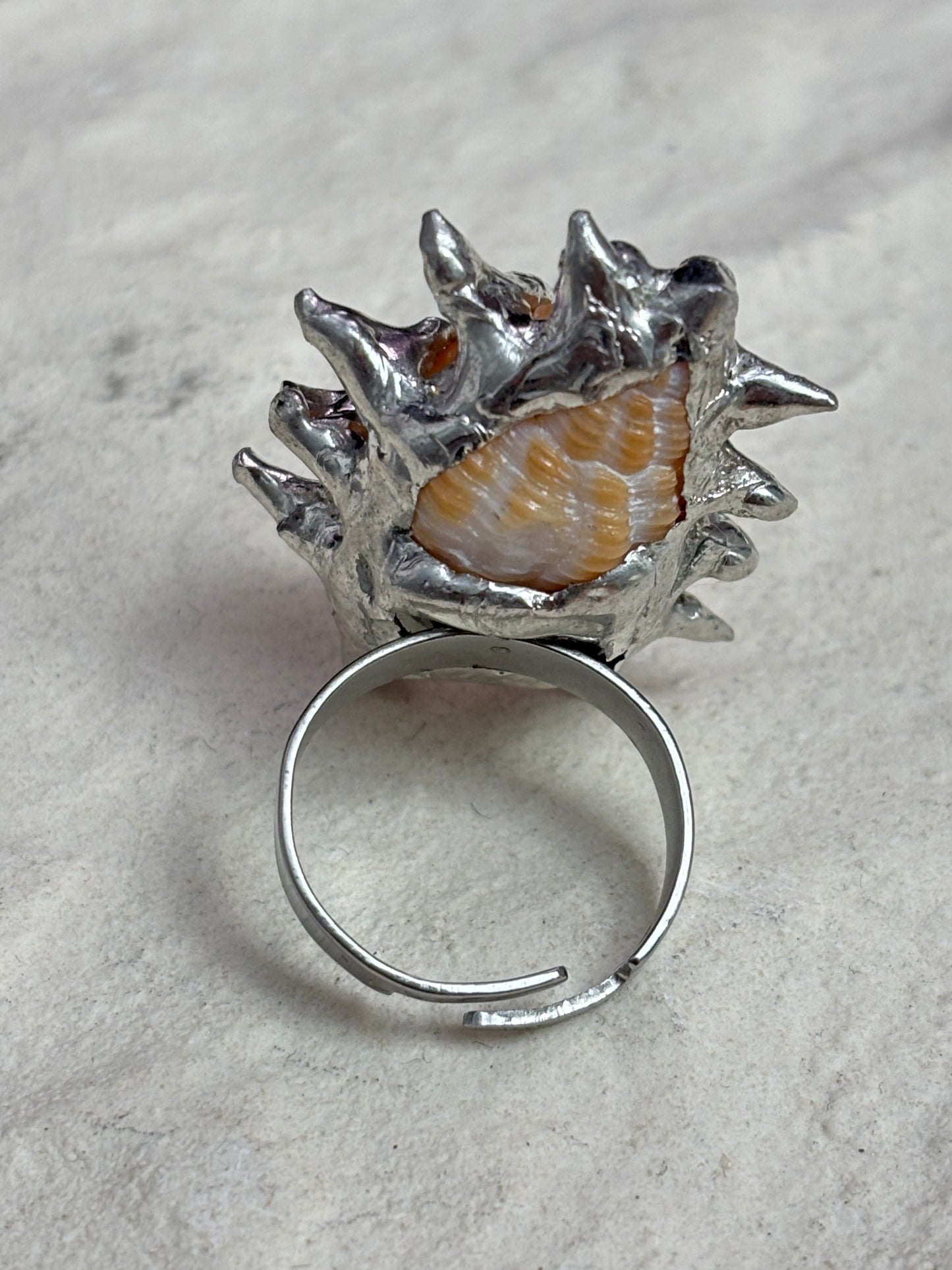 Spiky Seashell RIng