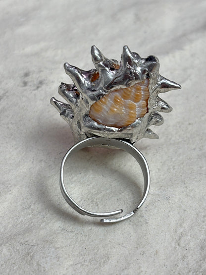 Spiky Seashell RIng