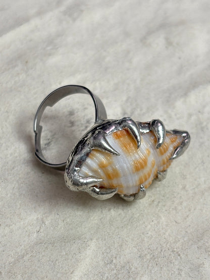 Inverted Spiky Seashell RIng