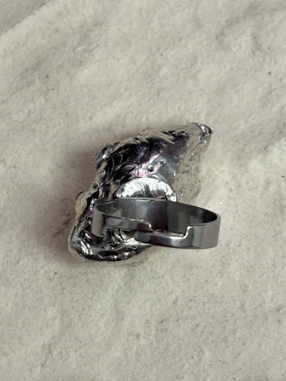 Inverted Spiky Seashell RIng