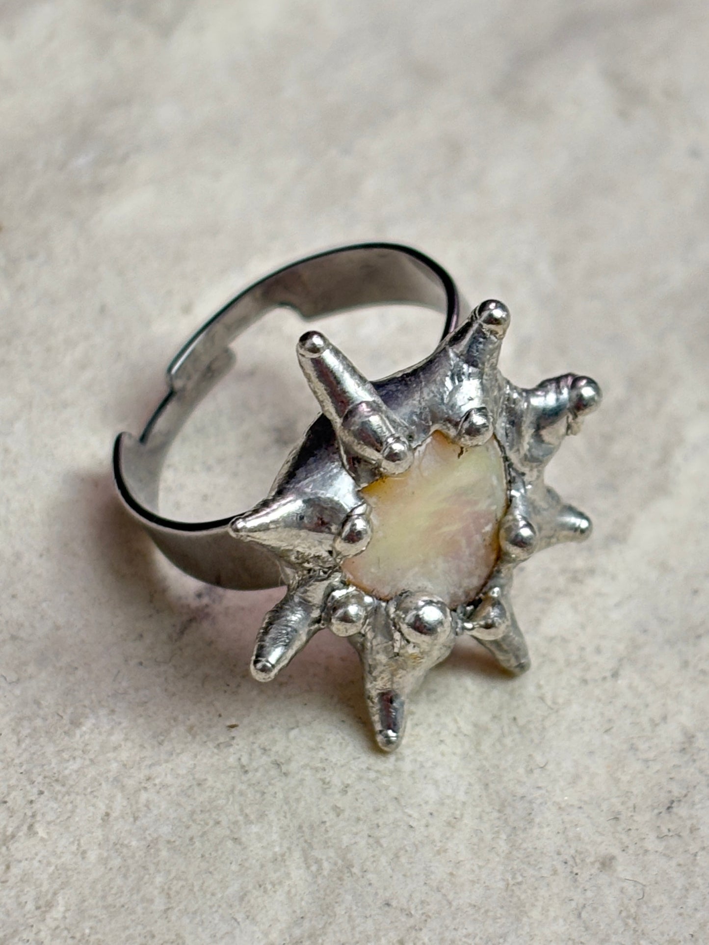 Spiky Heart Ring